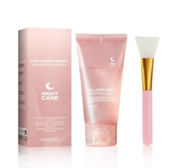 Collagen Night Mask Overnight Peel-Off (Korean Skincare) | Hydration & Elasticity Care for Glowing Skin| Overnight Collagen Face Mask | Peel-Off Wrapping Mask for Firming, Hydration & Radiant Skin