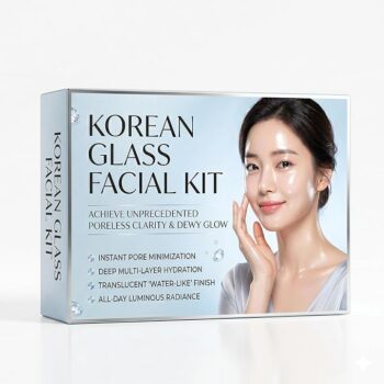 Korean Glass Facial Kit – Skincare Set for Poreless Clarity & Dewy Glow | Deep Multi-Layer Hydration, Instant Pore Minimization & All-Day Luminous Radiance